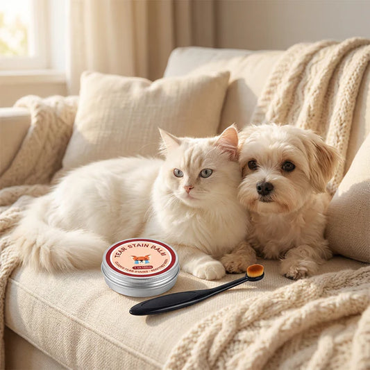 🐱🐶Pet Tear Stain Protection Cream & Brush Set